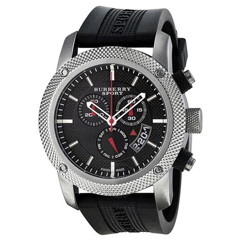 Burberry Endurance Chronograph Black Dial Black 